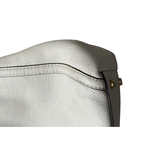 Coach Cream Turlock Edie Pebbled Leather Shoulder Bag - Picture 6 of 13